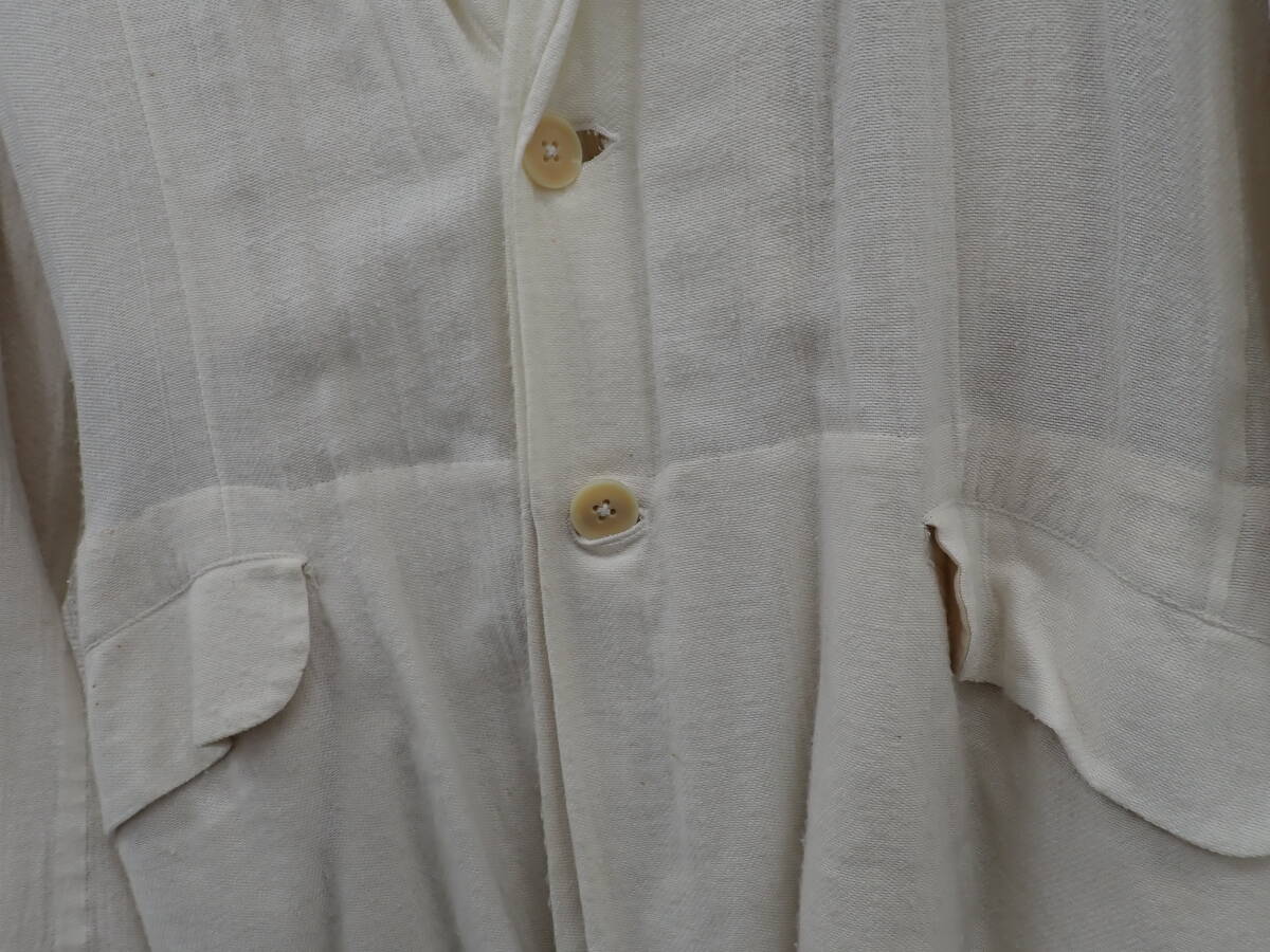 ★ヨウジヤマモト オム Yohji Yamamoto POUR HOMME 14SS レイヤード　ジャケット　汚れ　中古?。? bimg=