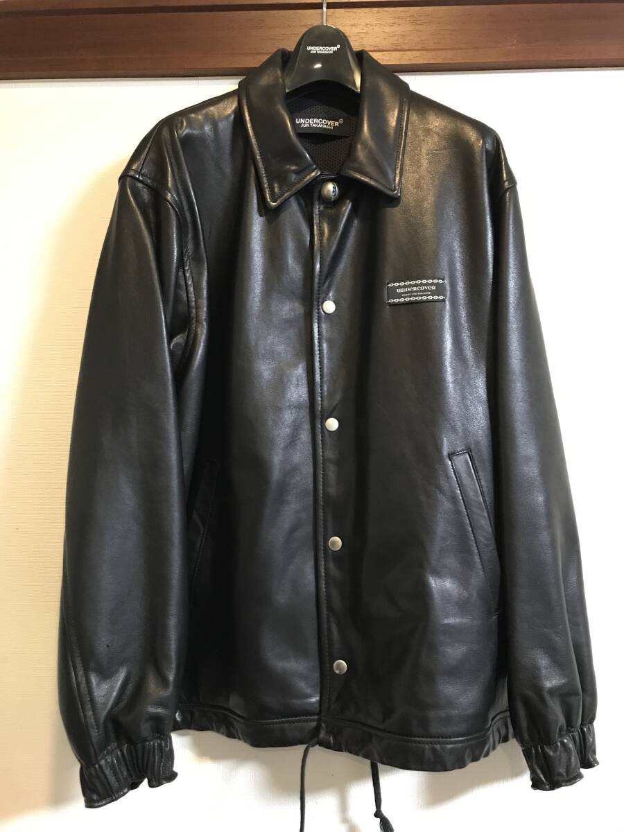 美品】アンダーカバー 24ss レザーコーチジャケット サイズ2 美品】アンダーカバー 24ss レザーコーチジャケット サイズ2