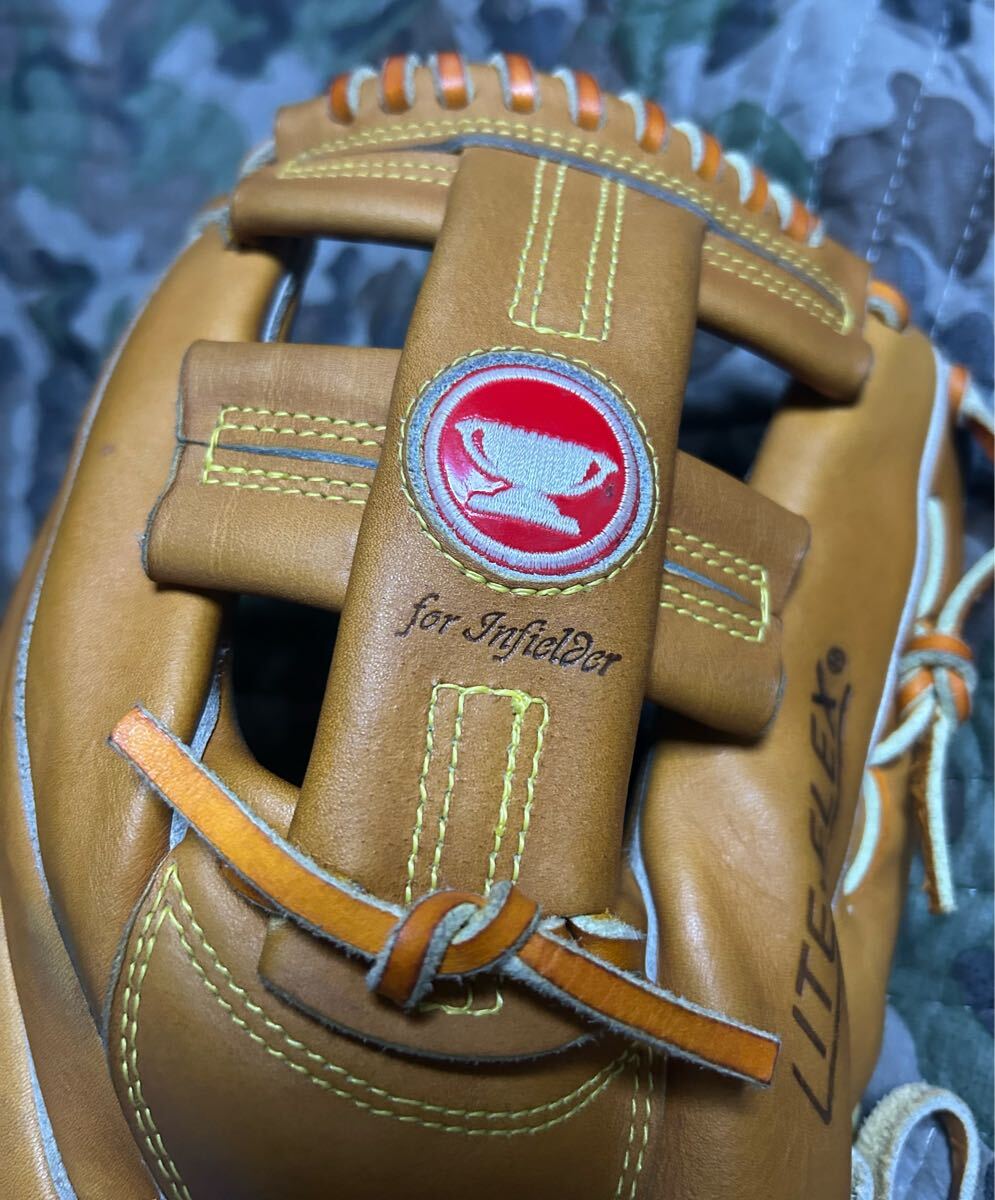 MIZUNO 復刻版ワールドウィン 硬式用 赤カップ 内野手用 使用品 MIZUNO 復刻版ワールドウィン 硬式用 赤カップ 内野手用 使用品
