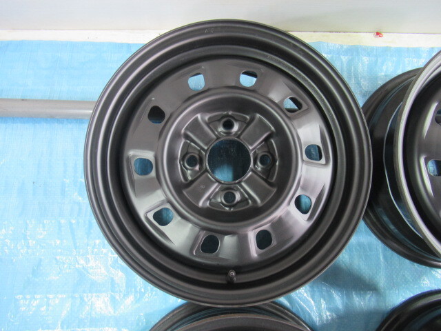 激安即決 歪みチェック済 バルブ新品 日産純正 鉄ホイール 40300-38F00 15-6J 4H/114.3 ET40 中古4本 シルビア セフィーロ ローレル Z01103