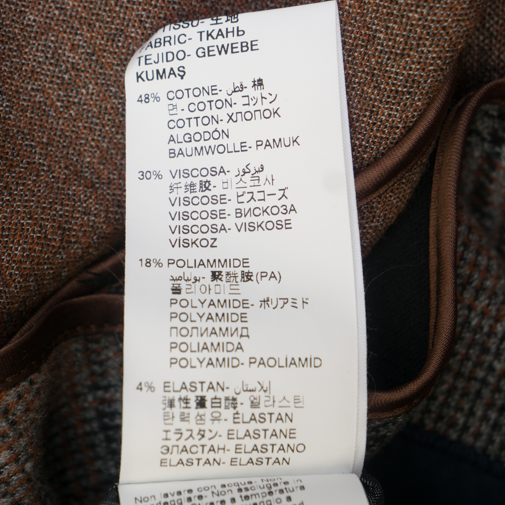 イタリア老舗★新品 PAOLONI コットン ニット ジャージー ジャケット グレンチェック 50 送料無料 メンズ サルトリア パオローニ チェック_画像9