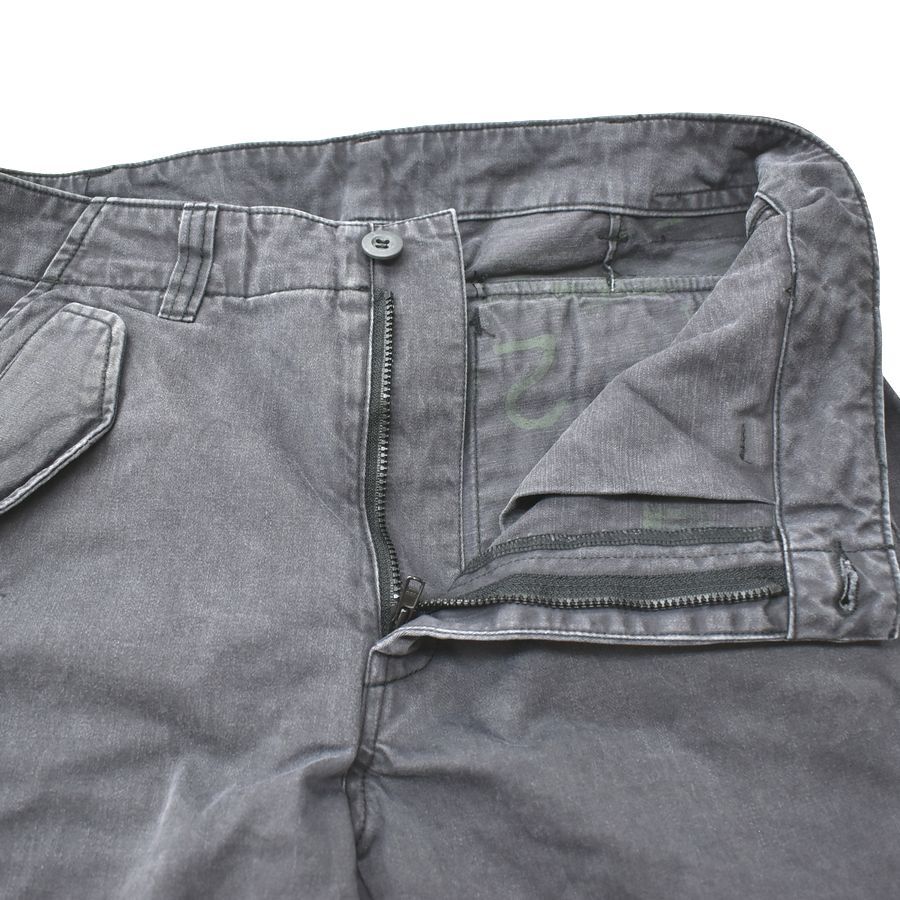 メンズLサイズ ブラック 日本製 タイトフィットチノパンツ ファスナー開閉ブーツカット2Way GDC ジーディーシー 綿100% 本州送料無料 A551_画像4