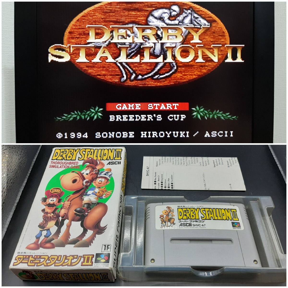 【SFC204】 ダービースタリオンII スーパーファミコン 任天堂 ファミコン_画像1