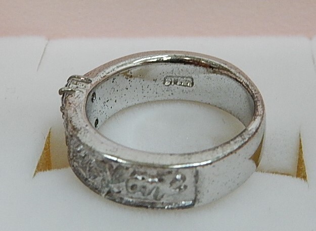 【未使用保管品】★Crossfor クロスフォー SV925 キュービックジルコニア リング★サイズ8号★汎用箱付_画像4