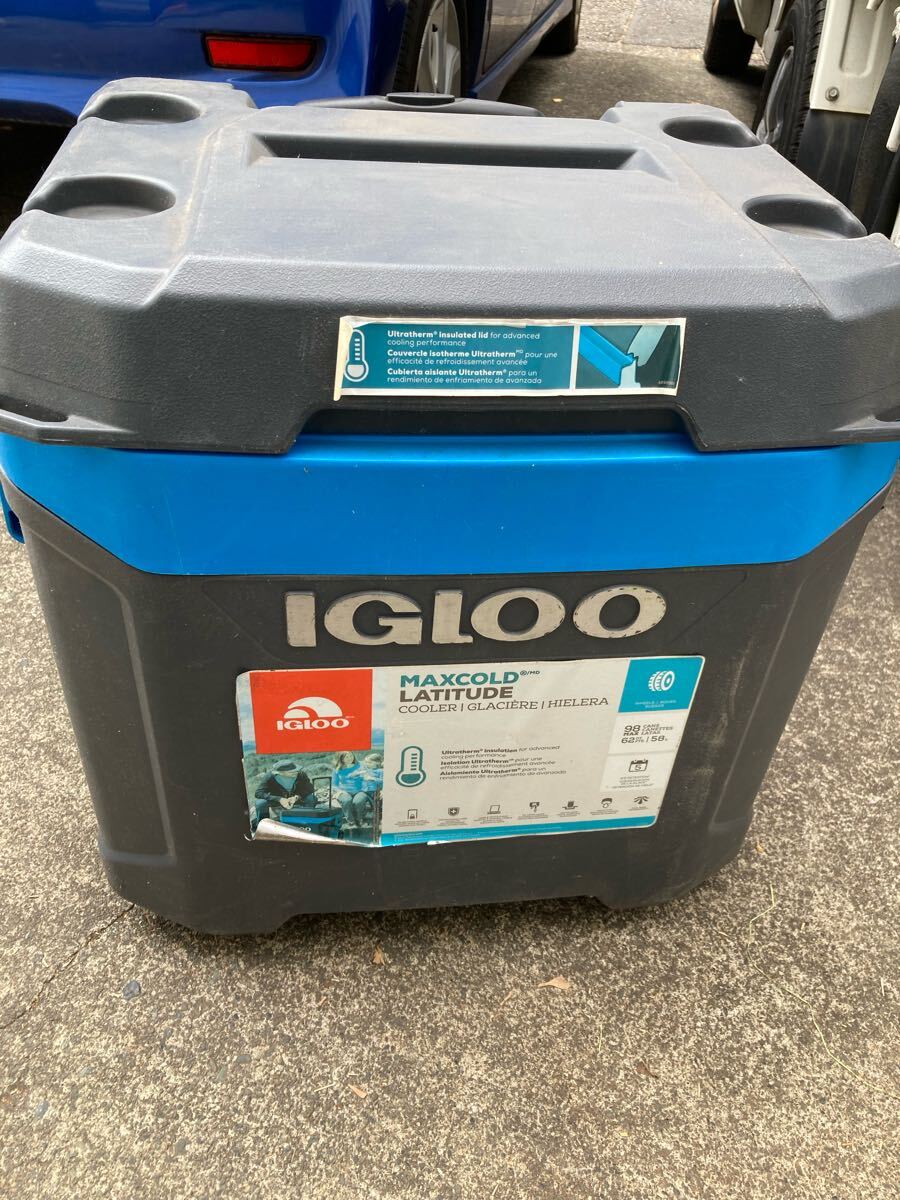 【雑貨】 IGLOO イグルー MAXCOLD キャリー クーラーボックス 58L キャンプ 野外 レジャー マックスコールド 62QT