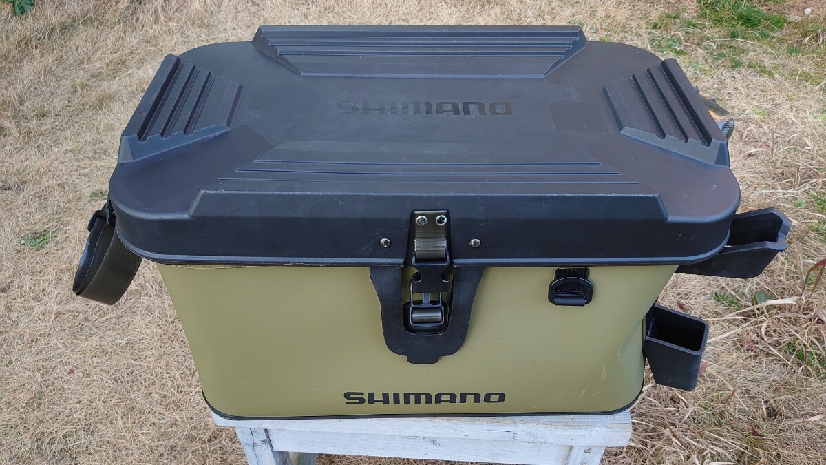 シマノ ロッドレスト ボートバッグ (ハードタイプ) BK-007T カーキ 32L/バッカン/ EVA素材 船釣り 船バッグ SHIMANO【送料込】