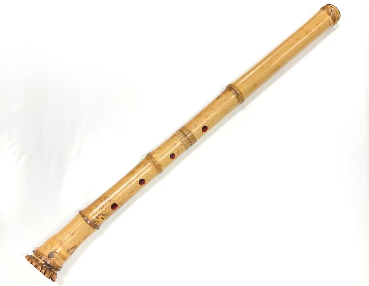 現状品】尺八 景山銘 和楽器 木管 竹製 笛 全長約56.5cm 本体 現状品】尺八 景山銘 和楽器 木管 竹製 笛 全長約56.5cm 本体