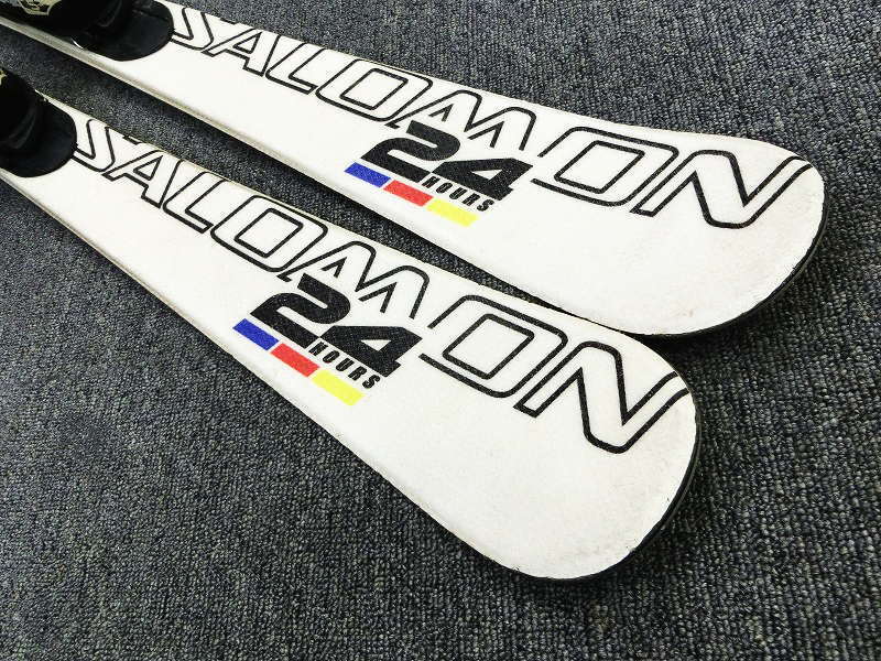 1794★サロモン 24HOURS 110cm★中古/子供スキー/補修あり/チューンナップ済み/ビンディング設定(無料)/ブーツ・ストック追加可_画像2