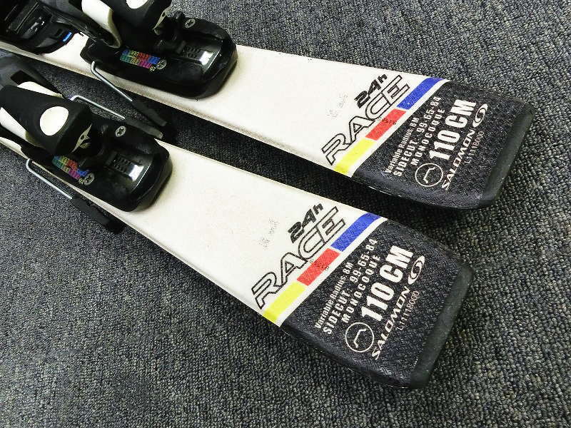 1794★サロモン 24HOURS 110cm★中古/子供スキー/補修あり/チューンナップ済み/ビンディング設定(無料)/ブーツ・ストック追加可_画像7