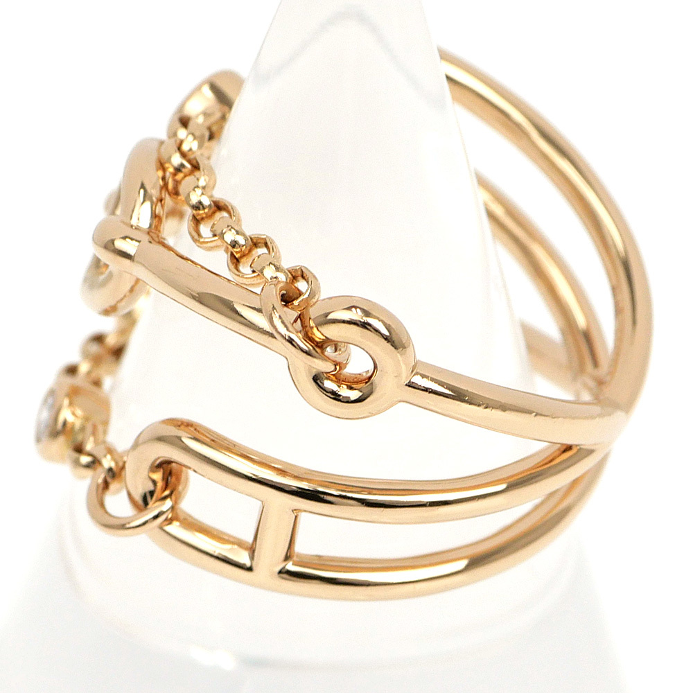 [ название восток ] Hermes кольцо she-n Dunk ru Chaos MM diamond 750PG K18 розовое золото 54 ювелирные изделия прочее 