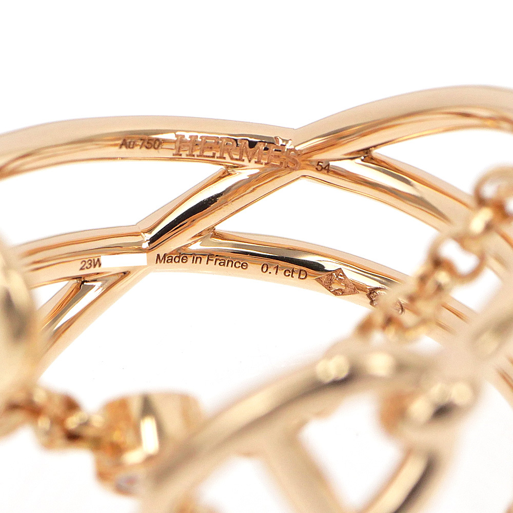 [ название восток ] Hermes кольцо she-n Dunk ru Chaos MM diamond 750PG K18 розовое золото 54 ювелирные изделия прочее 