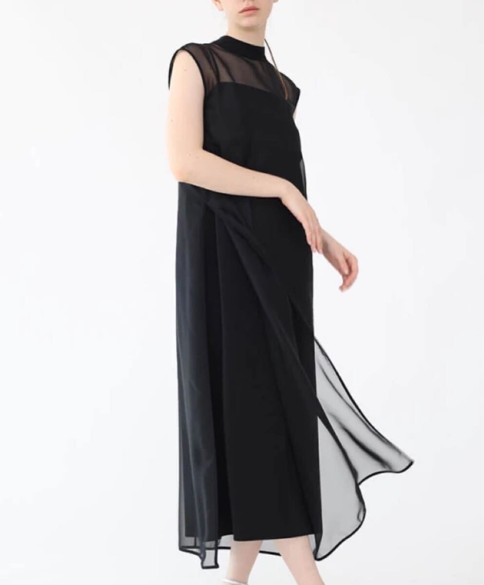 新品 Aga シフォンジーロングワンピース 定価¥3万2000円 スコットクラブ