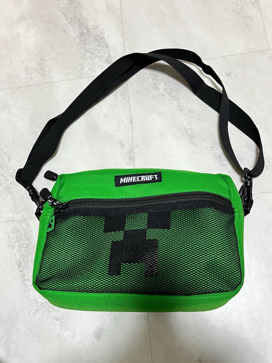 未使用　ショルダーバッグ　斜め掛けバッグ　マインクラフト　マイクラ　クリーパー　