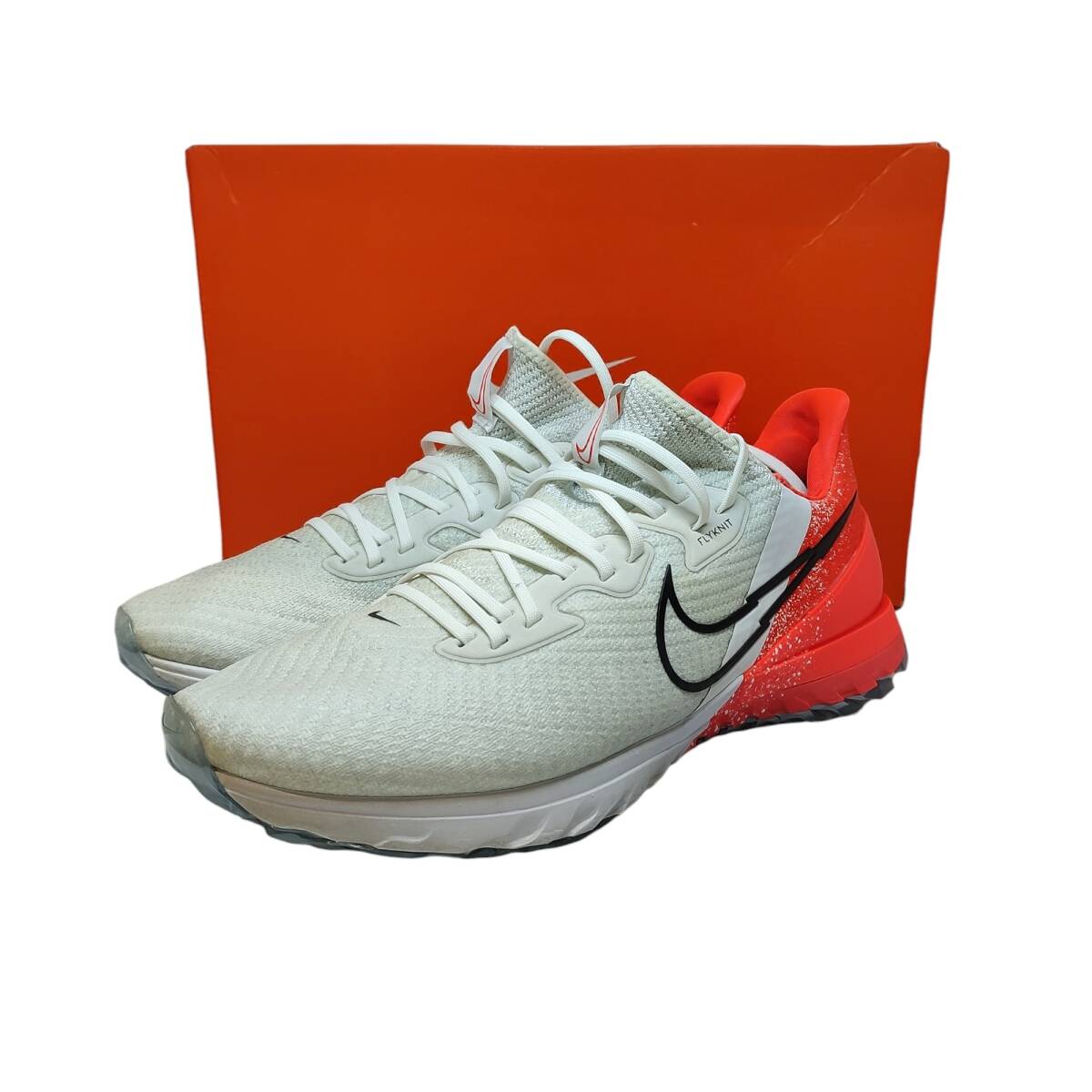 NIKE ナイキ Air Zoom Infinity Tour Gold White Infrared ゴルフ シューズ CT0540-124 30.5㎝ ホワイト/レッド