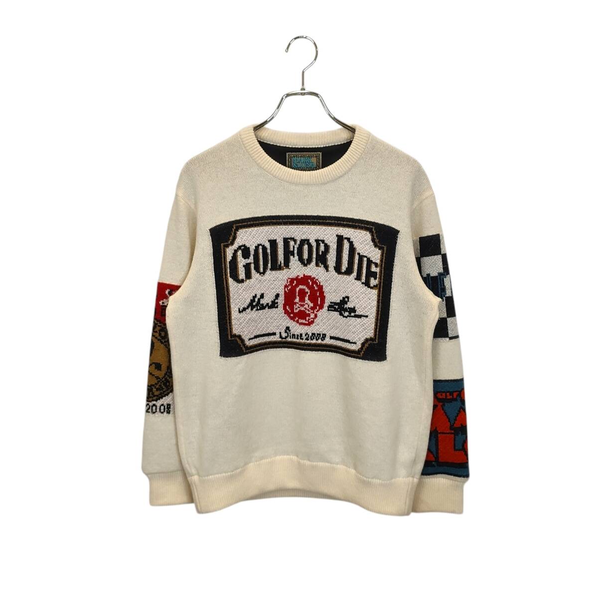 MARK＆LONA マークアンドロナ ゴルフ 24AW ウール ニット セーター MLM-4C-AB08 46 ベージュ