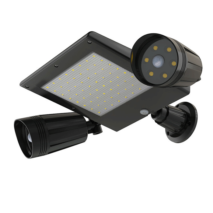 SMD2835 64LED ソーラーライト 驚きの照射力 色溫度:6000-6500K 超高輝度 防犯ライト 自動(dòng)點(diǎn)燈 屋外照明 庭先燈 駐車場(chǎng)燈
