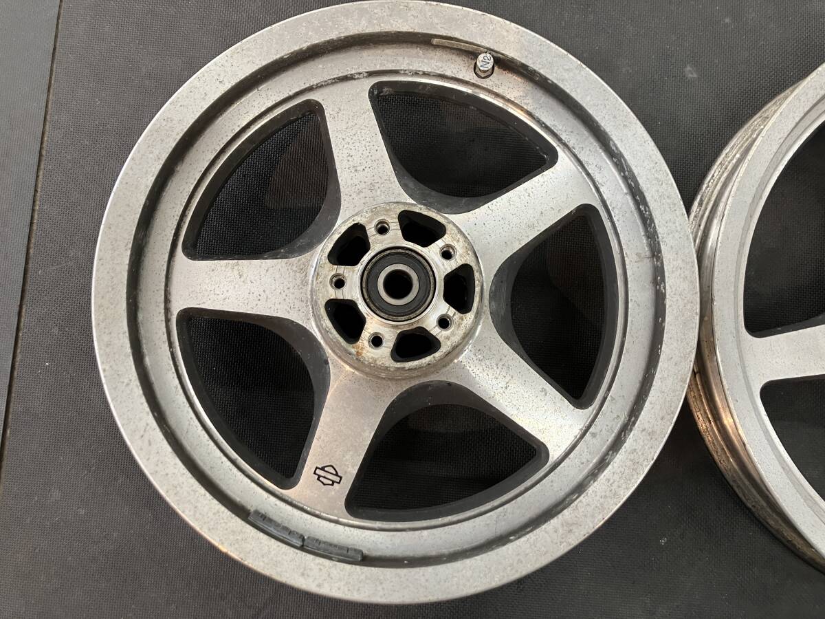 ハーレー 純正オプション キャストホイール F19/R16 00~03年 ハーレー 純正オプション キャストホイール F19/R16 00~03年