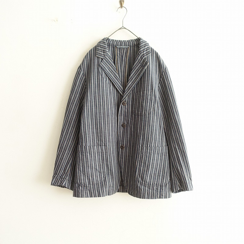 [ мужской / обычная цена 8.5 десять тысяч ]45R four ti пять a-ru* весна хлопок твид. 908... жакет *3 хлопок темно-синий верхняя одежда (jk25-2501-540)[91B52]