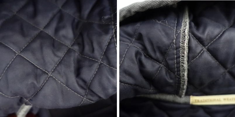 トラディショナルウェザーウェア Traditional Weatherwear *キルティングジャケット*36毛グレー中綿上著(jk25-2501-502)【81B52】