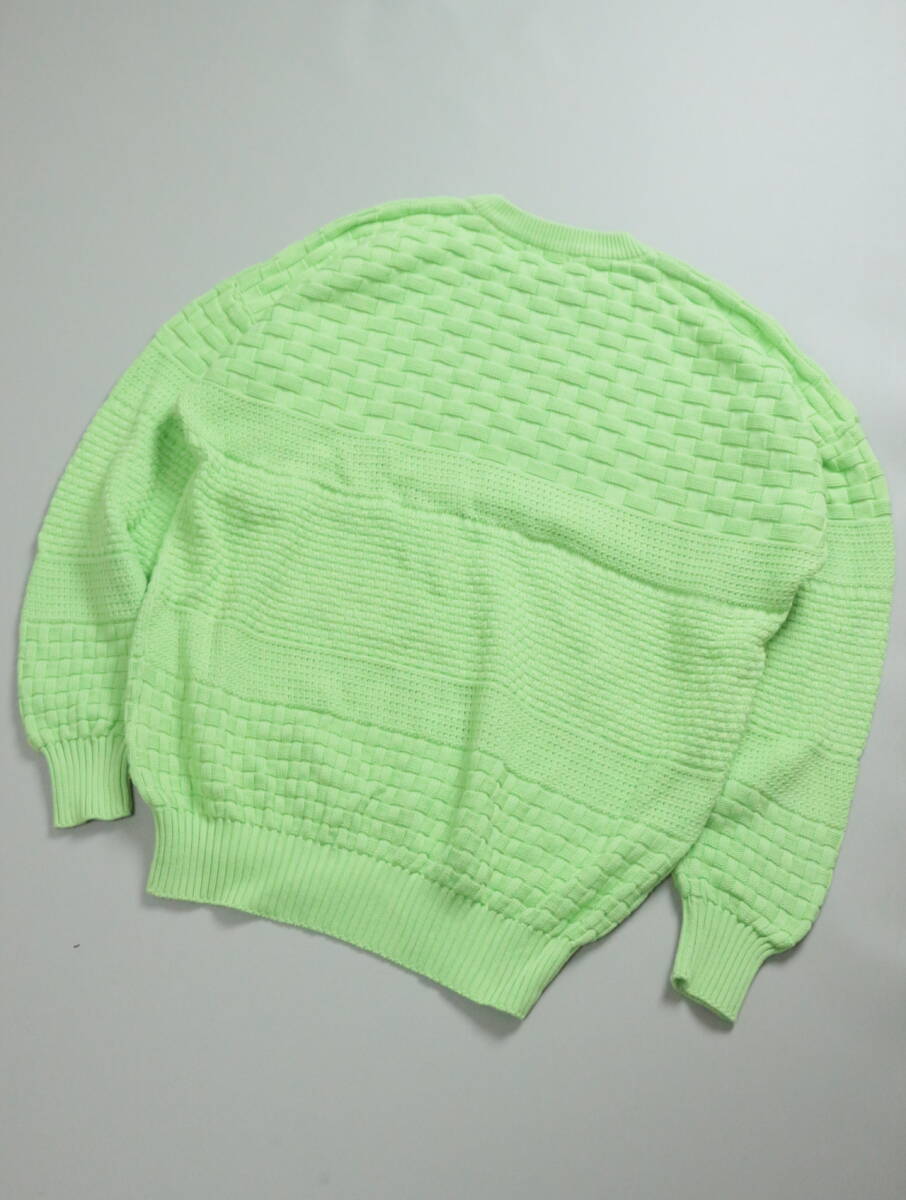 V2 BY VERSACE ヴェルサーチ ニット リネン イタリア製 90's Y261/VERSACE/ヴェルサーチ/90S/3Dニット/クルーネック