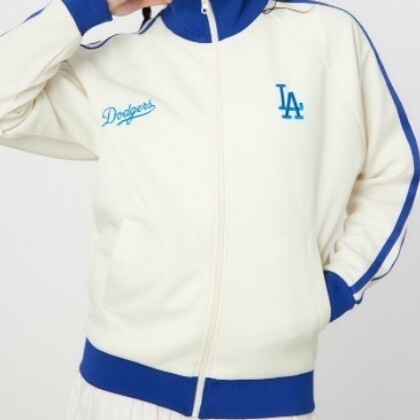 【送料込】MLB ドジャース ライントラックジャケット Lサイズ LA 白_画像2