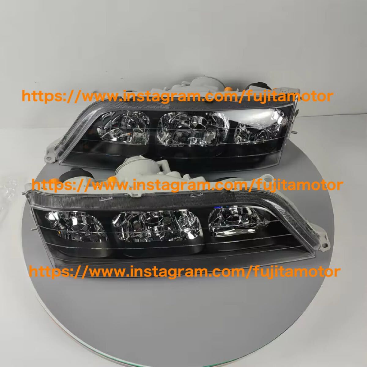 jzx100 マークII ヘッドライト インナーブラック トヨタ 100系 マーク2 前期/後期 全年式 純正HID車用 純正ドレス