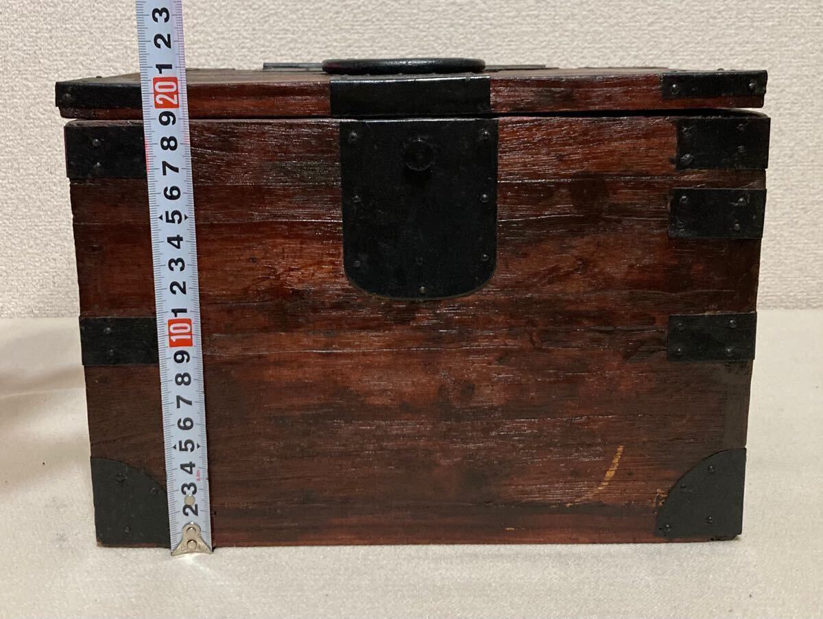 時代物 銭箱 2段 小物入れ 裁縫箱 小箪笥 船箪笥 和箪笥 硯箱 時代物 銭箱 2段 小物入れ 裁縫箱 小箪笥 船箪笥 和箪笥 硯箱