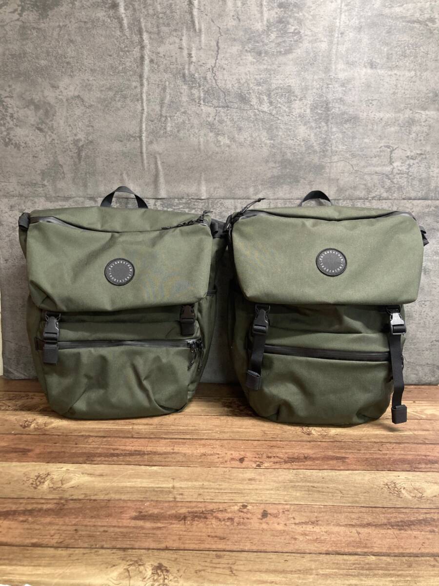 IQ936 フェアウェザー FAIRWEATHER FLAP TOP PANNIER パニアバッグ カーキ 2個(gè)セット