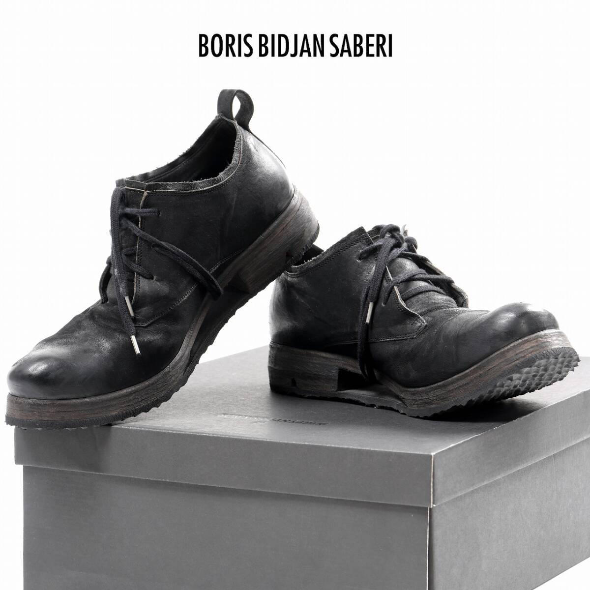 美品 BORIS BIDJAN SABERI 革靴 41 レザー Yahoo!オークション - BORIS BIDJAN SABERI HORSE LEATHER DERBY