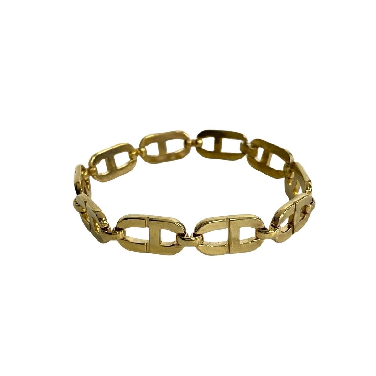  превосходный товар редкий товар Christian Dior Christian Dior Vintage CD узор браслет браслет аксессуары Gold 57657