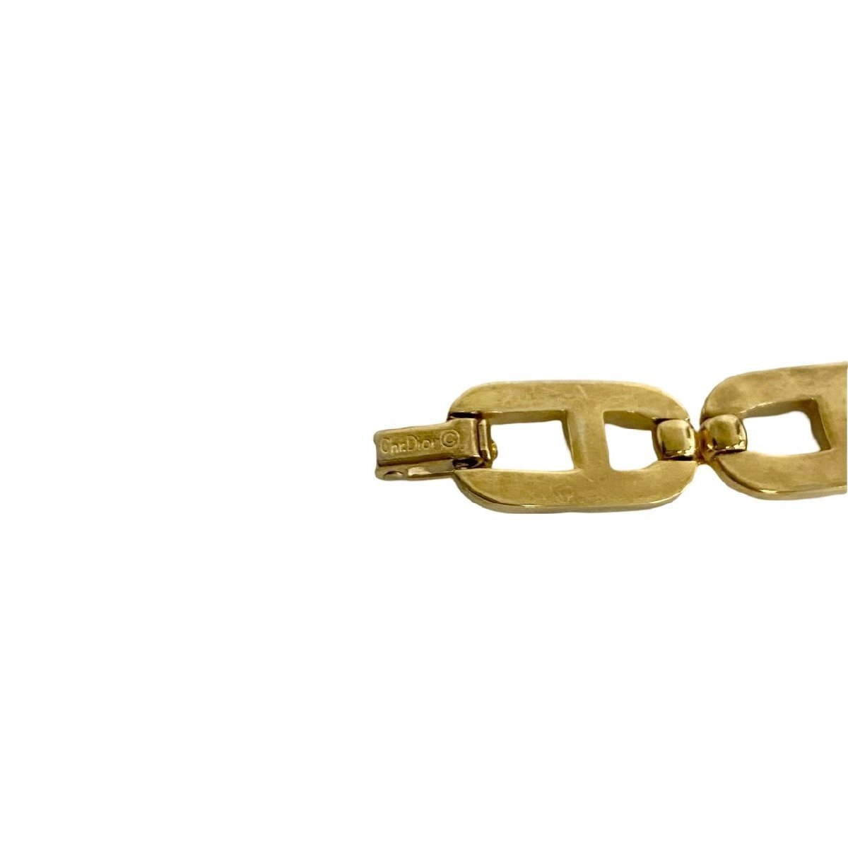  превосходный товар редкий товар Christian Dior Christian Dior Vintage CD узор браслет браслет аксессуары Gold 57657