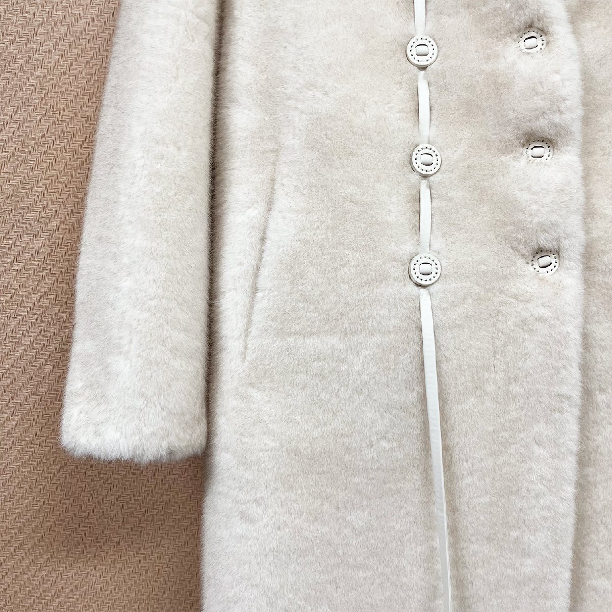 高級ヨーロッパ製※定価9万◇ブルガリア発※RISELIN ファーコート 高級ヨーロッパ製※定価9万◇ブルガリア発※RISELIN ファーコート