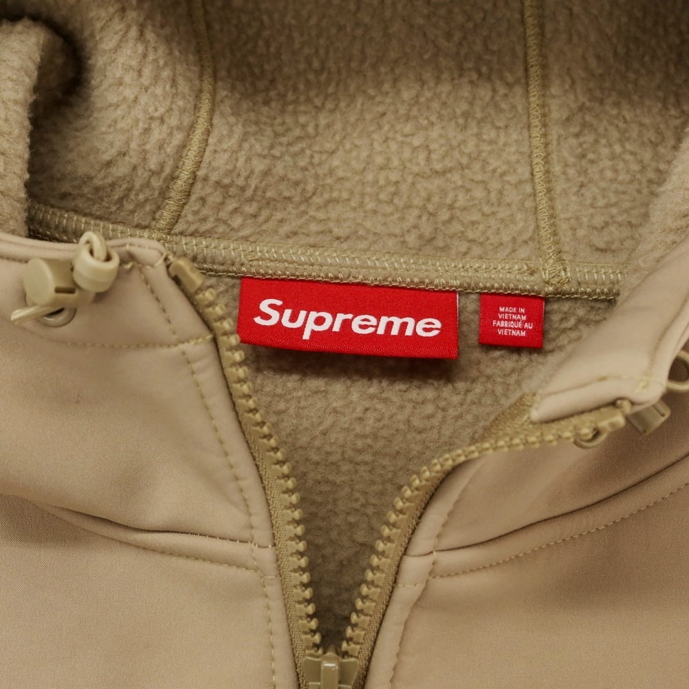 [ б/у ] Supreme Supreme 2024 год осень-зима WINDSTOPPER Zip Up Hooded Sweatshirt полиэстер Parker тауп [ размер L]