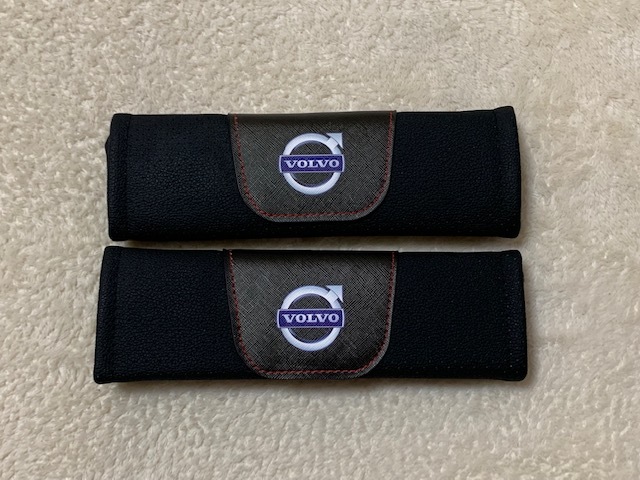  Volvo VOLVO чёрная кожа ремень безопасности накладка 