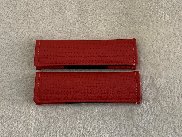 BMW красный кожа ремень безопасности накладка 