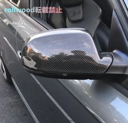 ドアミラーカバー 左右 ペア カーボン リア ビュー ミラー キャップ アウディ AUDI A4 A5 S5 A3 RS3 RS4 RS5 2010-2016