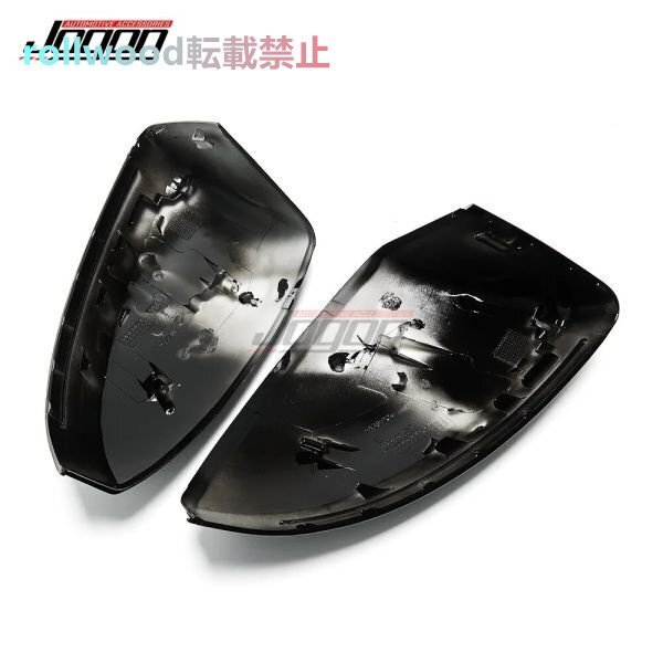 ドアミラーカバー 左右 ペア ブラック アウディ TT TTS TS 8S mk3 2015-2021 R8 4S 2016-2021 リア ミラー