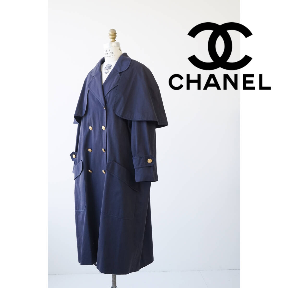 CHANEL シャネル トレンチコート ケープ付 size 34 0227847