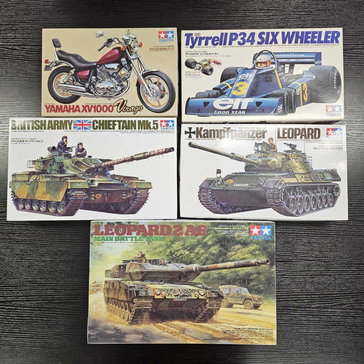 2Y21】 1円スタート TAMIYA プラモデル 5点 レオパルト2 A6 2Y21】 1円スタート TAMIYA プラモデル 5点 レオパルト2 A6
