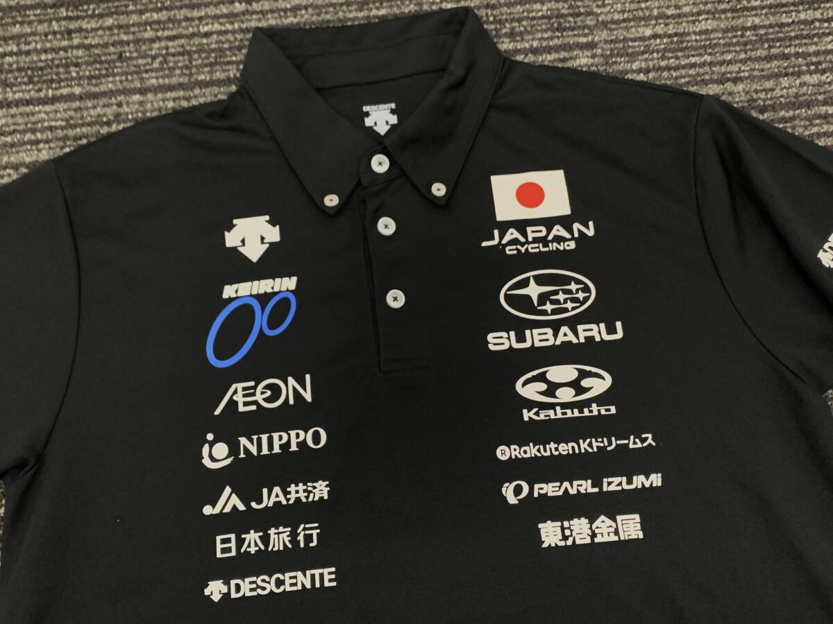 【選手支給】2019-20 自転車(chē)競(jìng)技 トラック種目 競(jìng)輪 ケイリン 日本代表ナショナルチーム DESCENTE デサント 公式 ユニフォーム ポロシャツ