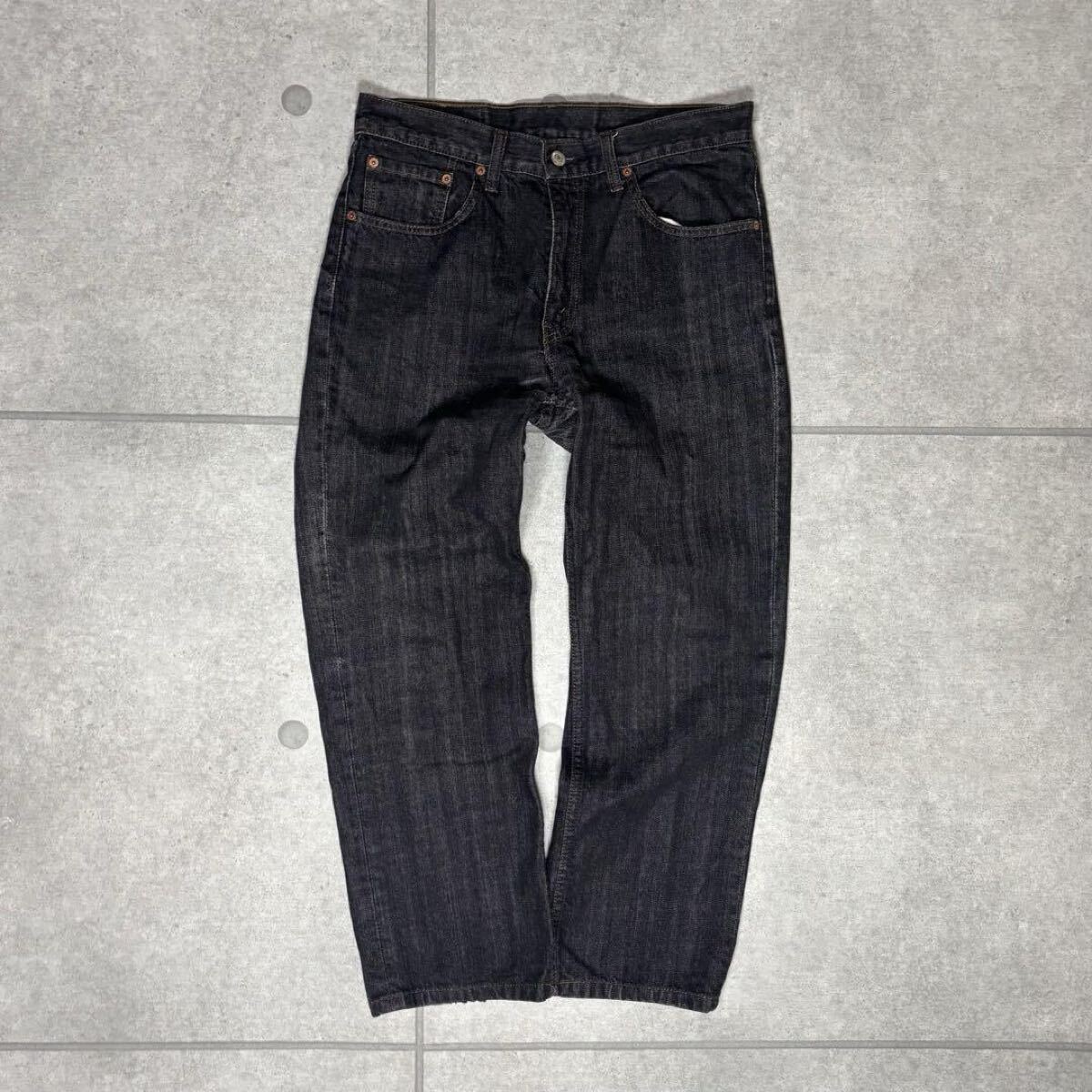色残り抜群 Levi's 533 ブラックデニム 廃盤 先染め ストレート 色残り抜群 Levi's 533 ブラックデニム 廃盤 先染め ストレート