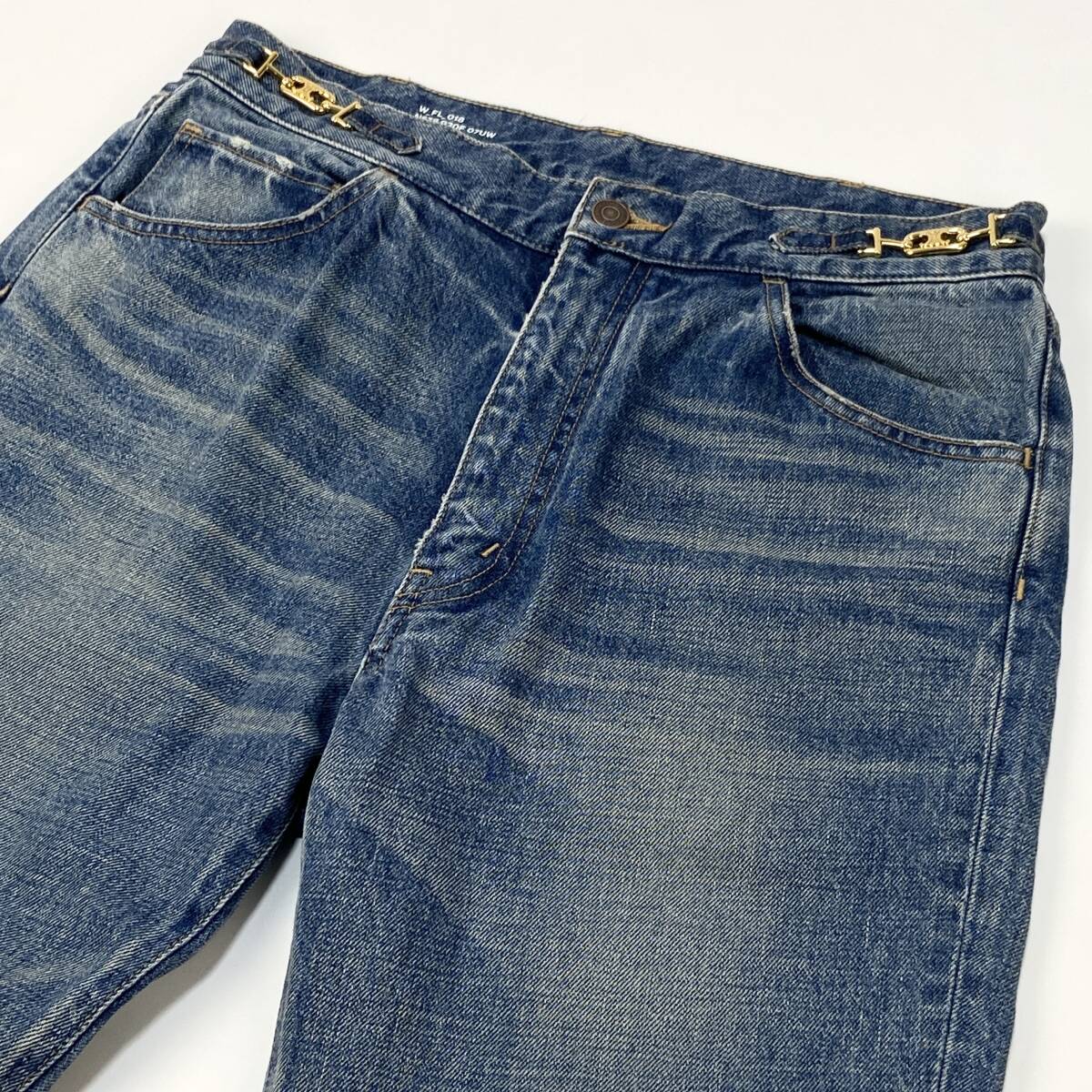 日本未入荷◆ジーンズフレア ディランデニム ユニオンウォッシュ CELINE by Hedi Slimane ディラン フレアジーンズ ユニオン