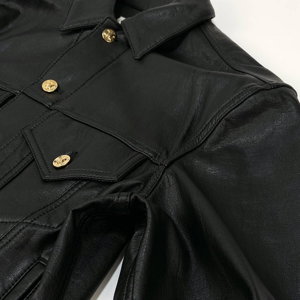 極美品 CELINE by Hedi Slimane トラッカージャケット フェイク 極美品 CELINE by Hedi Slimane トラッカージャケット フェイク