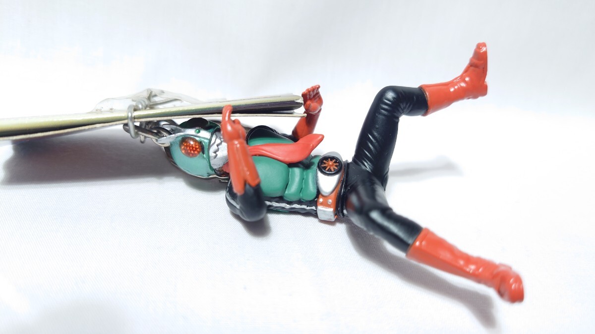 バンプレスト★仮面ライダー リアルキーホルダープラス 新1號(hào)登場(chǎng)編【仮面ライダー新2號(hào)】保管品 タグ付き フィギュアキーホルダー