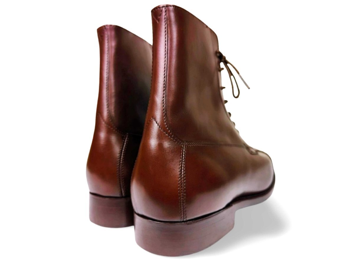 ★幻のレア?新品未使用★ シュナイダーブーツ　パドックブーツ　Bracken ダークブラウン　52ラスト　サイズ7.5　純正シューズBAG付屬