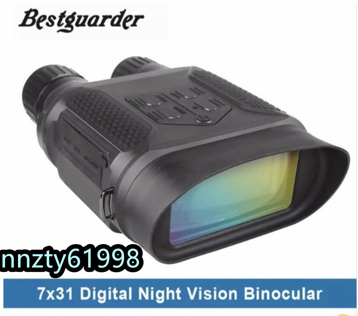 ナイトビジョン 雙眼鏡 7x31 赤外線 可視范囲400m デジタル スコープ 1280x720p カメラ レコーダー 高畫質(zhì)