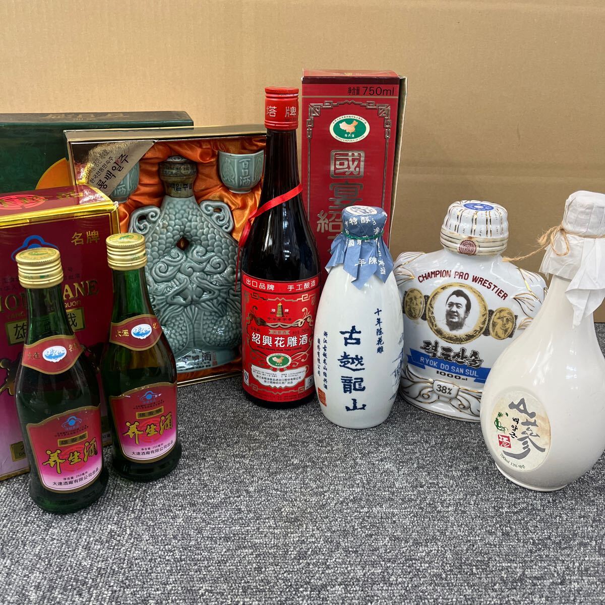 465. ☆未開栓☆ 中国酒 韓国酒 まとめて 計7本 古酒(アルコール 465. ☆未開栓☆ 中国酒 韓国酒 まとめて 計7本 古酒(アルコール