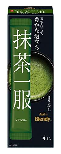 AGF ブレンディ 抹茶一服 ミルクなし 4本 ×6箱