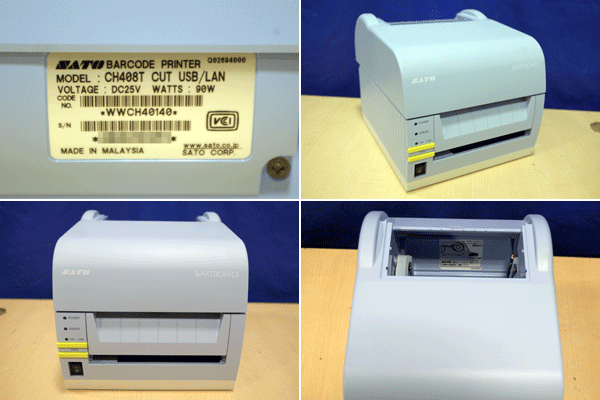 SATO/サトー バーコードプリンター ◆CH408T CUT USB/LAN?カッター機能搭載◆ 在1586Ｙ