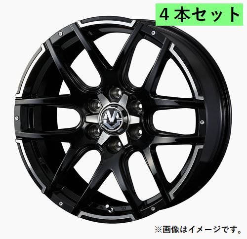個人宅発送可能 Weds WEDS ADVENTURE 18X7.0J +38 6穴 PCD139.7 BKP ホイール 4本セット MUD VANCE 04 マットヴァンス ゼロフォー (38932)